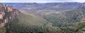 Three Sisters rock formation in Blue Mountains National Park, Australia Royalty Free Stock Photo