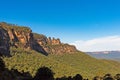 Three Sisters rock formation in the Blue Mountains National Park, Australia Royalty Free Stock Photo