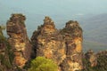 Three Sisters Rock Formation Royalty Free Stock Photo