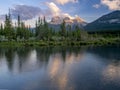 Three Sisters at sunset Royalty Free Stock Photo