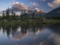 Three Sisters at sunset Royalty Free Stock Photo