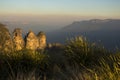 The Three Sisters are an unusual rock formation in the Blue Mountains of New South Wales, Australia. Royalty Free Stock Photo