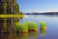 Three Sisters and Waldo Lake, Cascade Mountains, Oregon Royalty Free Stock Photo