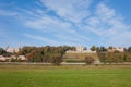 Three small castles in the Elbe valley in Dresden, Saxony, Germany