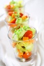 Three small salads Royalty Free Stock Photo