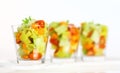 Three small salads Royalty Free Stock Photo