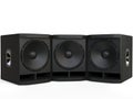 Three small subwoofer speakers Royalty Free Stock Photo