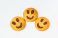 Smiling biscuit cookies