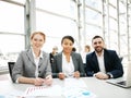 Three smiling business people Royalty Free Stock Photo