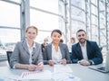 Three smiling business people Royalty Free Stock Photo