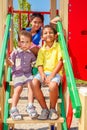 Three smiling kids Royalty Free Stock Photo