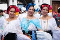 Three smiling latin women. Coatepec, Veracruz, Mexico