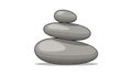 Themes of balance and tranquility, commonly associated with Zen or meditati Royalty Free Stock Photo