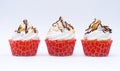 Three smore cupcakes Royalty Free Stock Photo