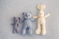 Three soft toy bears