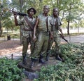 The Three Soldiers, monument of the Vietnam War on the National Mall, Washington DC, USA Royalty Free Stock Photo