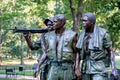 The Three Soldiers statue commemorating the Vietnam War in Washington D.C. Royalty Free Stock Photo