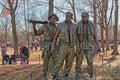 Three Soldiers Vietnam War Memorial in Washington DC Royalty Free Stock Photo