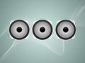 Three Speakers Abstract Vector Royalty Free Stock Photo