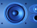 Three speakers background Royalty Free Stock Photo