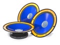 Three speakers are on a white background. Royalty Free Stock Photo
