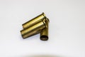 Spent 38 special bullet casings Royalty Free Stock Photo
