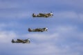 Three Spitfire in flight