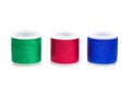 Three Spools of Thread Royalty Free Stock Photo