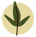 Three spring leafs, icon