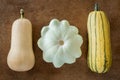 Three Squash Varieties