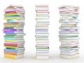 Three stack of books