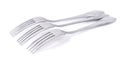 Three stainless steel forks