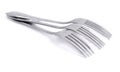 Three stainless steel forks