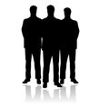 Three standing men Royalty Free Stock Photo