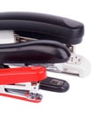 Three Staplers Royalty Free Stock Photo