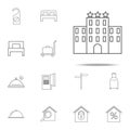 three star hotel icon. web icons universal set for web and mobile Royalty Free Stock Photo
