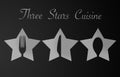 Three Stars Restaurant Royalty Free Stock Photo