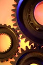 Three steel gears Royalty Free Stock Photo