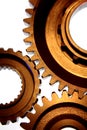 Three steel gears