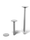 Three steel nails Royalty Free Stock Photo