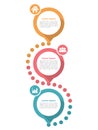 Three Steps Diagram Template Royalty Free Stock Photo