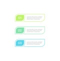 Three steps Workflow graphic elements design template. Infographic elemens for business, vector illustration on white