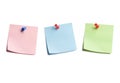 Three Sticky Notes on White