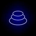 three stones line neon icon. Elements of Beauty and Cosmetics illustration icon. Signs and symbols can be used for web, logo,