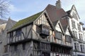 Three-storey timber-framed medieval building in Oxford