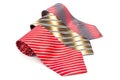 Three striped necktie Royalty Free Stock Photo