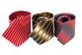 Three striped necktie Royalty Free Stock Photo