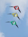 Three stunt kites