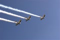 Three Stunt Planes Royalty Free Stock Photo