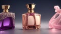 Stylish perfume bottles Royalty Free Stock Photo